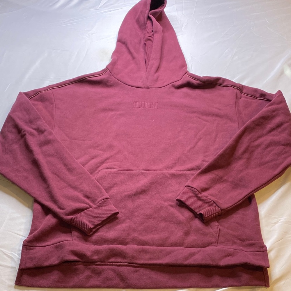 NWOT Puma‎ Maroon Hooded Sweatshirt